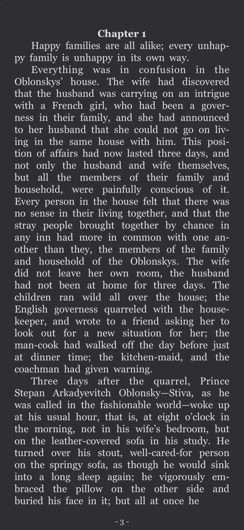 Night reading